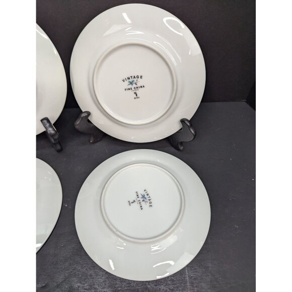 Vintage Fine China Japan MS6701 Grapes and Vines Pattern Bread Plate Set of 4 - Picture 9 of 11